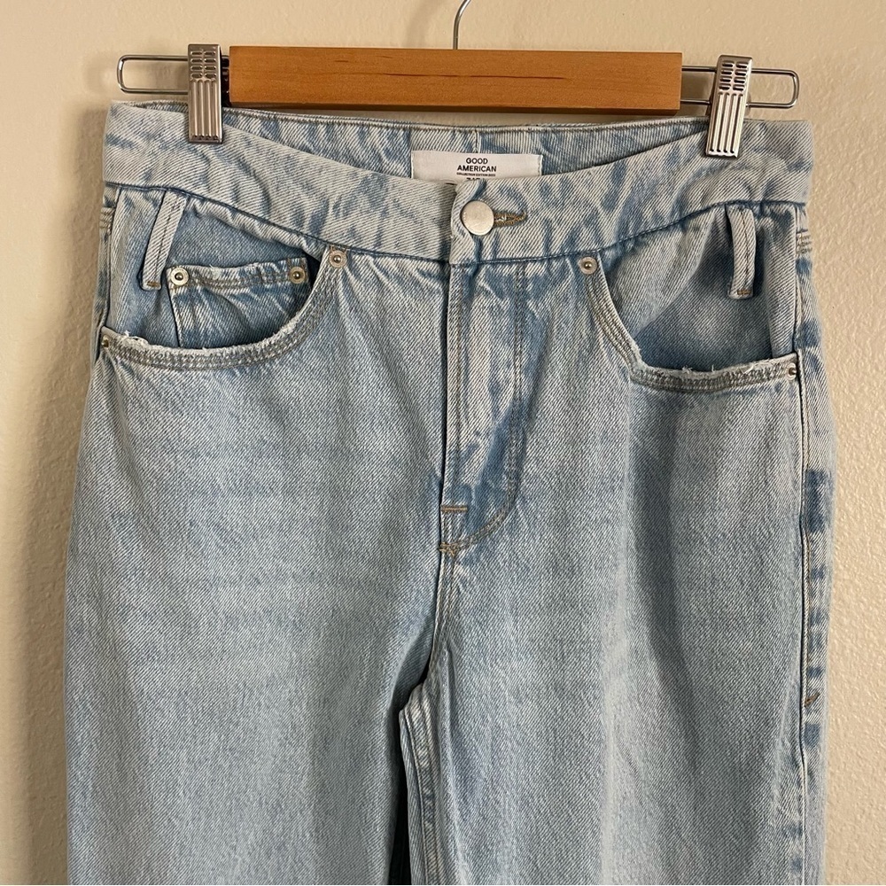 Zara x Good American 90’s Relaxed Jeans Light Wash Size 2 - Picture 4 of 12